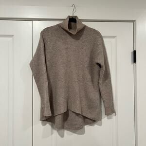 Madewell Women's Chunky Turtleneck Wool‎ Alpaca Tan Size Small